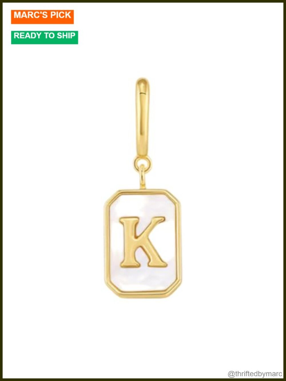 18k Gold Plated Vintage Initial Charm Personalized Necklace Design - Versatile